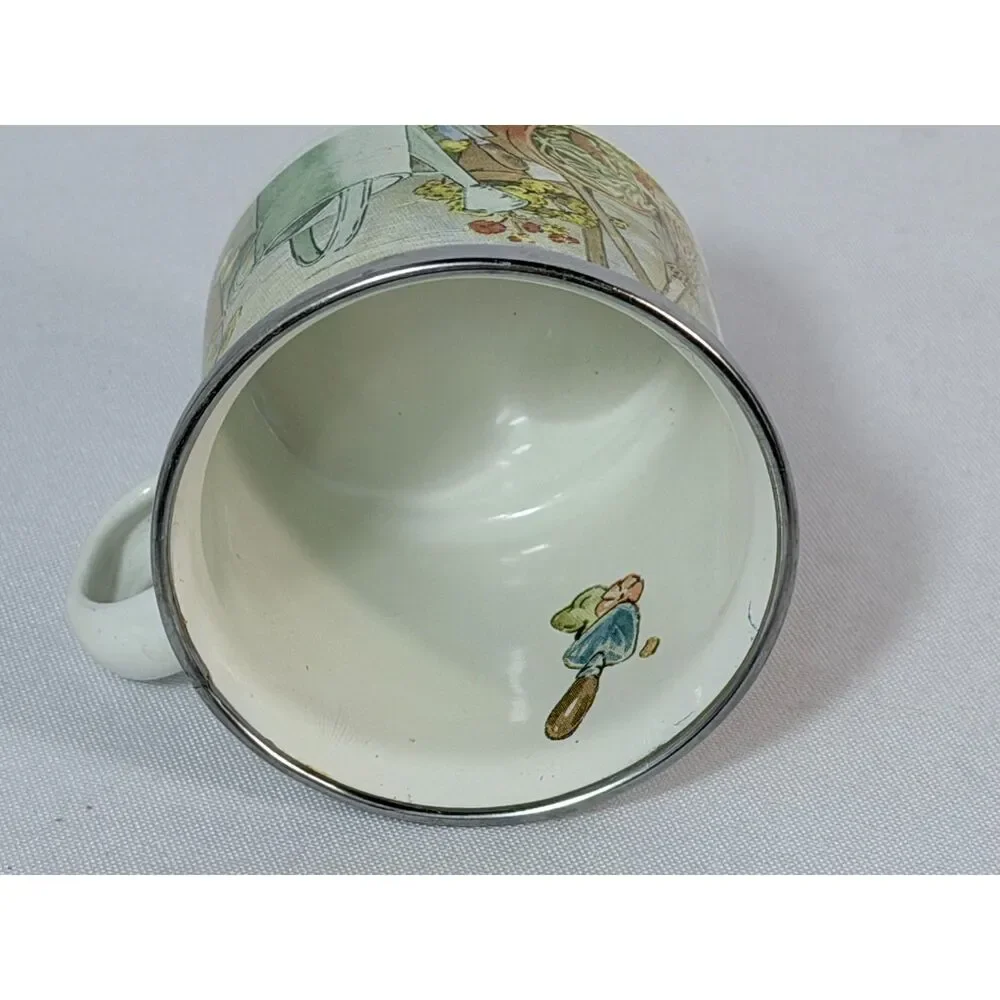 Beatrix Potter Peter Rabbit Enamelware Childs Bowl Mug Tea Cup Garden 2017